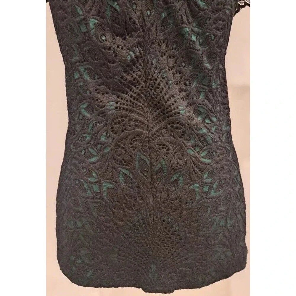 NWT WHBM Size 12 All Over High Neck Lace Shell Top Blouse Original Price $120 - Picture 3 of 12